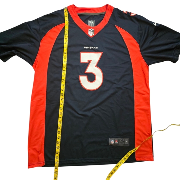 Nike Russell Wilson Denver Broncos Blue Orange Jersey Size XXL 2XL - Picture 4 of 13